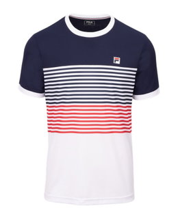 Fila Tennis-Tshirt BB 1983 (rec. Polyester) weiss/navy/rot Herren