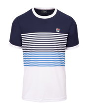 Fila Tennis T-shirt BB 1983 (recycled polyester) white/navy/blue men's