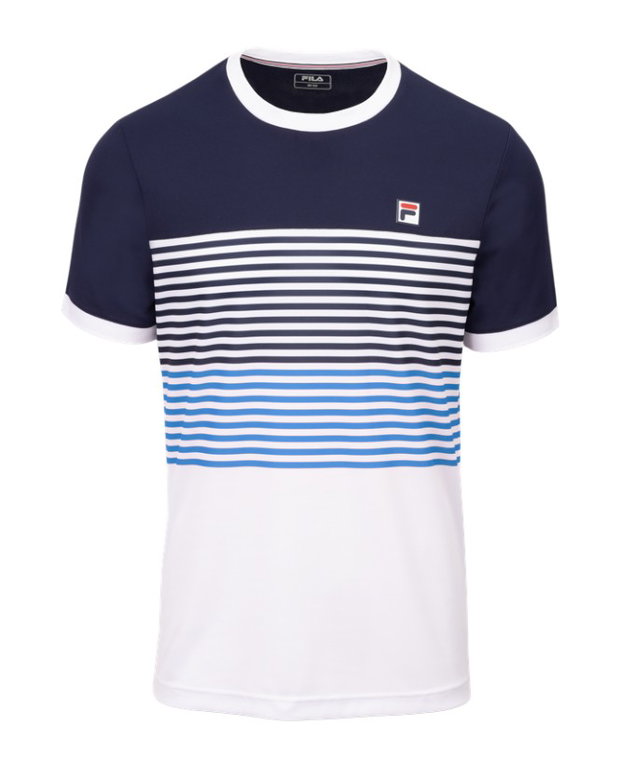 Fila Tennis-Tshirt BB 1983 (rec. Polyester) weiss/navy/blau Herren