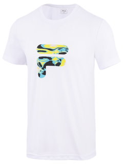 Fila Tennis-Tshirt Caleb (100% Polyester) weiss Jungen/Boys