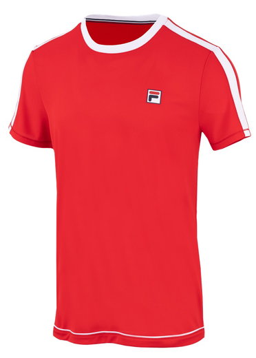 Fila Tennis-Tshirt Elias (Polyester) rot/weiss Herren