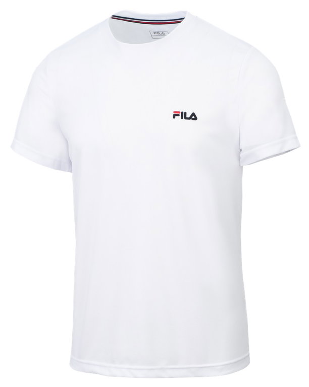 Fila Tennis-Tshirt Logo Small 2 weiss Herren