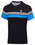 Fila Tennis-Tshirt Malte schwarz/blau Herren