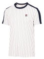 Fila Tennis T-shirt Stripes Jascha 2 (100% Polyester) white Men's