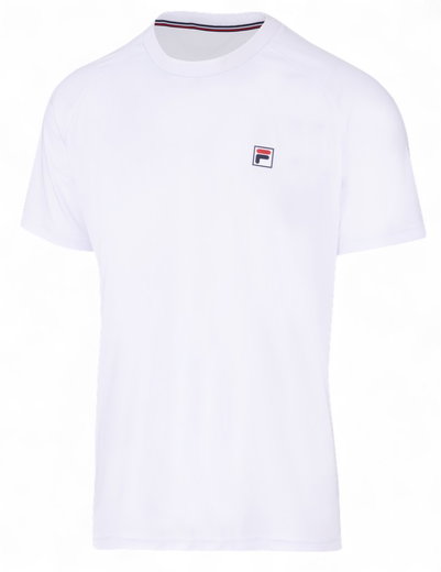 Fila Tennis-Tshirt Holger (100% Polyester) weiss Herren