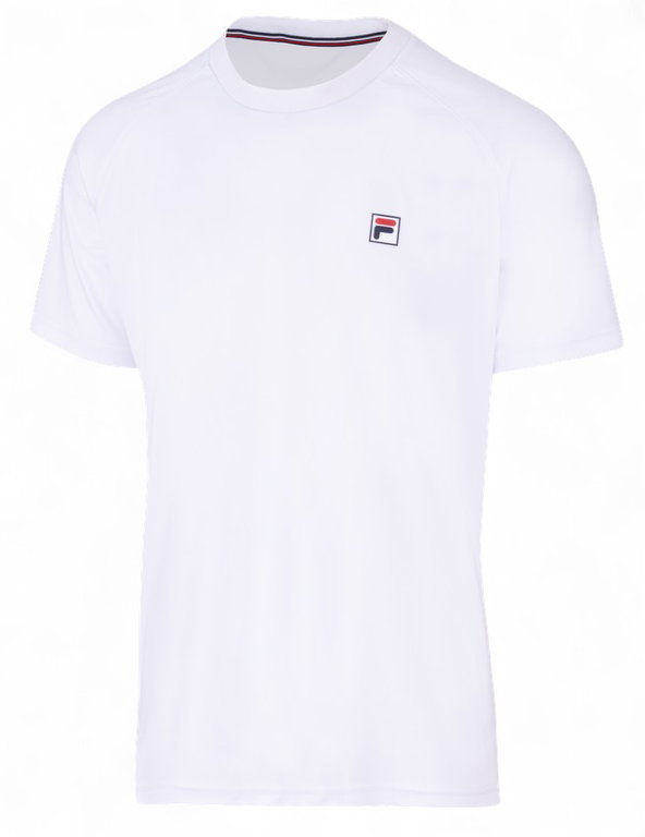 Fila Tennis-Tshirt Holger (100% Polyester) weiss Herren