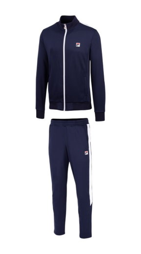 Fila Tennisanzug Tracksuit Manuel (Jacke+Hose, 100% Polyester) navyblau Herren