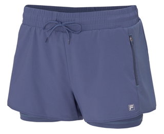 Fila Elea Short Tennis Shorts (with Inner Shorts) in Indigo Blue for Women