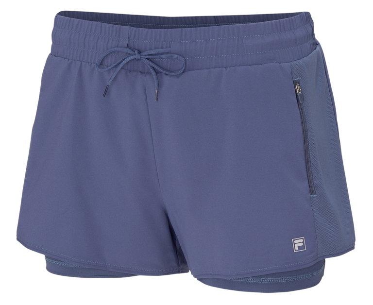 Fila Tennishose Elea Short (mit Innenhose) kurz indigoblau Damen