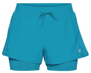 Fila Tennis Shorts Elea (with inner shorts) short teal blue ladies