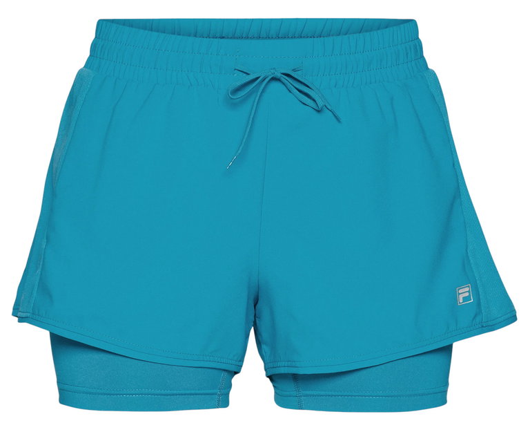 Fila Tennis Shorts Elea (with inner shorts) short teal blue ladies