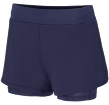 Spodenki tenisowe Fila Luna Short (z wewnętrznymi spodniami) krótkie granatowe damskie