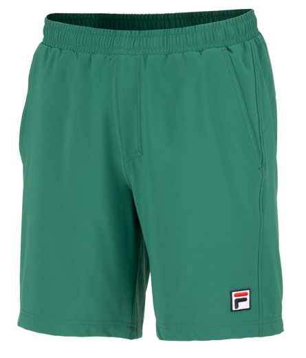 Fila Tennishose Short Santana (4-Wege-Stretch, atmungsaktiv) kurz grün Herren