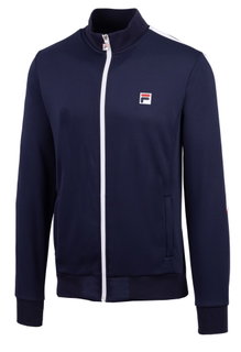 Fila Tennisjacke Manuel (Stehkragen, 100% Polyester) navyblau/weiss Kinder