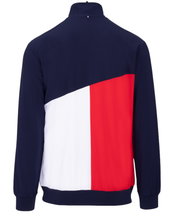 Fila Tennis Jacket Marcus (Full Zip, Stand Collar, 100% Polyester) navy blue/red/white Men's