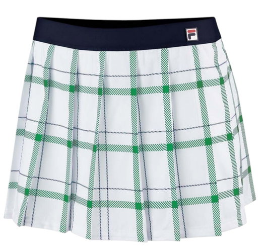 Fila Tennisrock Liv (100% Polyester) weiss/grün Damen