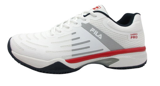 Fila Tennisschuhe Sabbia Pro Clay/Sandplatz weiss/grau/rot Herren