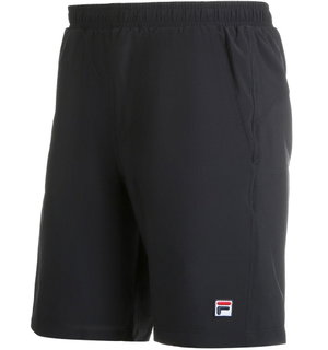 Fila Tennishose Short Santana (4-Wege-Stretch, atmungsaktiv) kurz schwarz Herren
