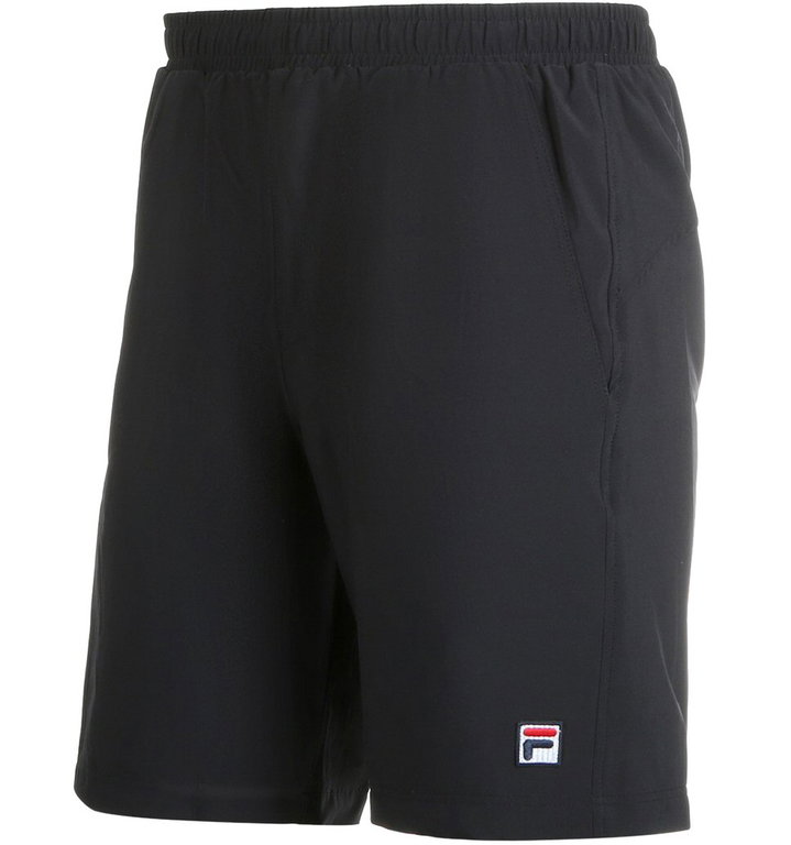 Fila Tennishose Short Santana (4-Wege-Stretch, atmungsaktiv) kurz schwarz Herren