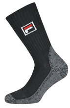 Fila Tennissocke Performance Crew (Mischgewebe) schwarz - 1 Paar