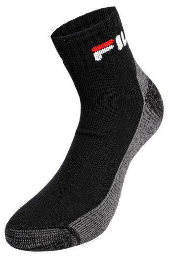 Fila Tennissocke Quarter Short (Mischgewebe) schwarz - 1 Paar