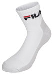Fila Tennissocke Quarter Short (Mischgewebe) weiss - 1 Paar