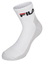 Fila Tennis Sock Quarter Short (Mixed Fabric) White - 1 Pair