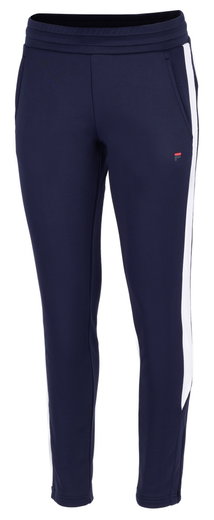 Fila Trainingshose Janice Pants (100% Polyester) lang navyblau/weiss Damen