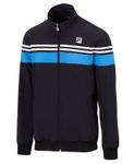 Fila Trainingsjacke Bruno (Full-Zip, Stehkragen) schwarz/blau Herren