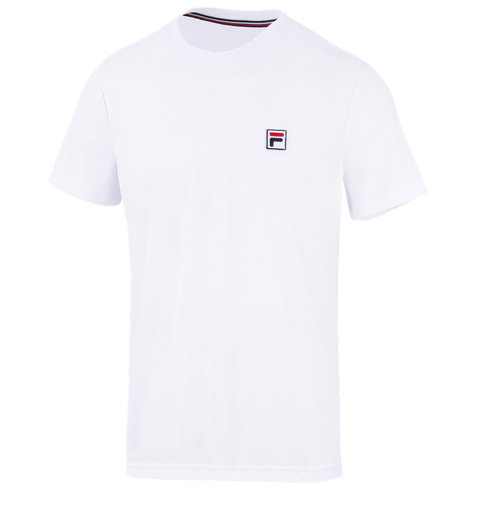 Fila Tennis-Tshirt Dani (100% Polyester) weiss Herren