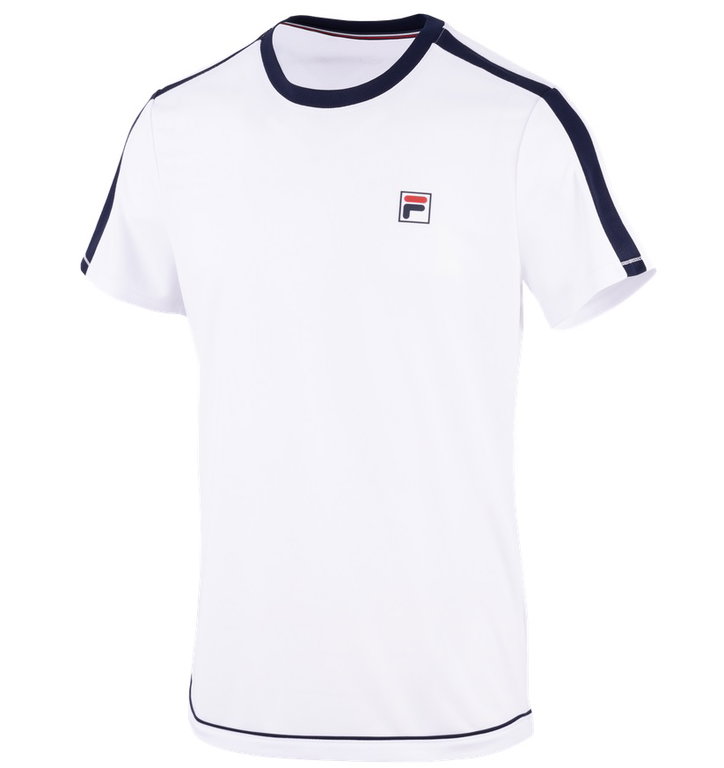 Fila Tennis T-shirt Elias (Polyester) white/navy Men