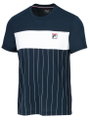 Fila Tennis-Tshirt Mauri Stripes peacoatblau/white Herren