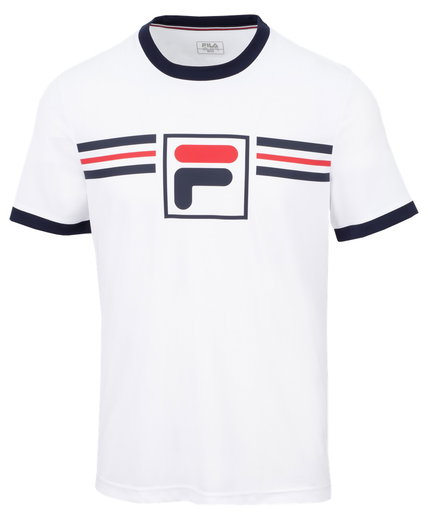 Fila Tshirt Oscar (angenehmes Tragegefühl) weiss Herren