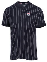 Fila Tennis T-shirt Stripes navy blue/white Men