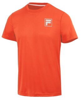 Fila Tennis-Tshirt Tommaso (100% Polyester) orange Herren