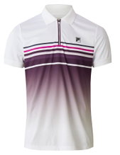 Fila Tennis Polo Diego (rec. Polyester) white/purple men's