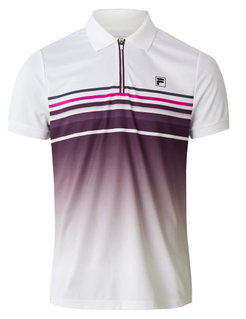 Fila Tennis-Polo Diego (rec. Polyester) weiss/violett Herren