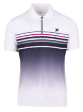 Fila Tennis Polo Diego (rec. Polyester) white/graphite grey men's