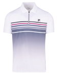 Fila Tennis-Polo Diego (rec. Polyester) weiss/hellgrau Herren