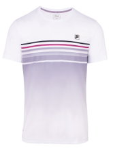 Fila Tennis T-shirt Miguel (recycled polyester) white/lavender men's