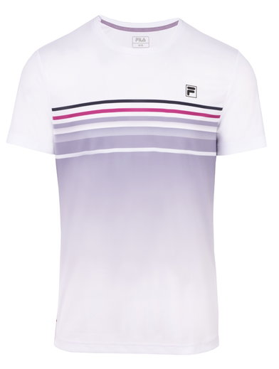Fila Tennis-Tshirt Miguel (rec. Polyester) weiss/lavendel Herren