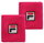 Fila Schweissband Osten Handgelenk (80% Baumwolle) pink - 2 Stück