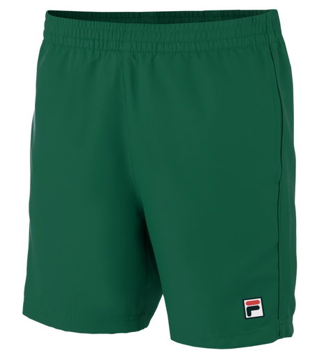 Fila Tennishose Short Leo (100% Polyester) kurz grün Herren