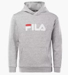 Fila Kapuzenpullover Sande Classic Logo Hoody (Baumwolle) hellgrau Kinder