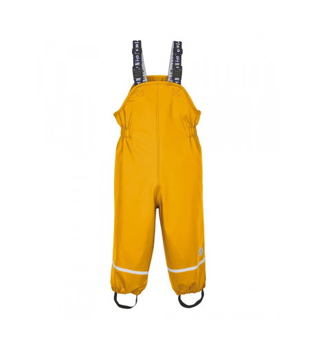 First Instinct Matsch- und Regenhose mit Hosenträgern Fis 44 (PFC-frei, wasserdicht) gelb Kleinkinder