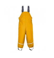 First Instinct Matsch- und Regenhose mit Hosenträgern Fis 44 (PFC-frei, wasserdicht) gelb Kleinkinder
