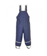 First Instinct Mud and Rain Trousers with Braces Fis 44 (PFC-free, waterproof) blue Toddlers