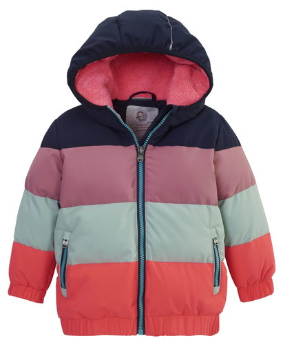 First Instinct Winterjacke Fiow 30 Colour Block (PFC-frei, wasser- und winddicht) coral pink Kleinkinder