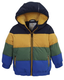 First Instinct Winterjacke Fiow 30 Colour Block (PFC-frei, wasser- und winddicht) gelb/grün/blau Kleinkinder