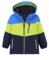 First Instinct Winter Jacket FISW 3 (PFC-free, waterproof and windproof) neon yellow/blue toddlers